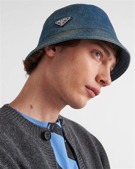 prada hat|prada denim hat.